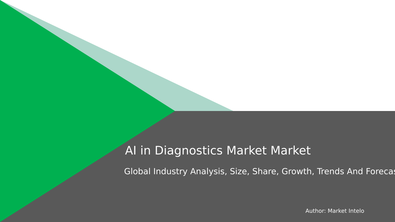 AI in Diagnostics Market Research Report 2033